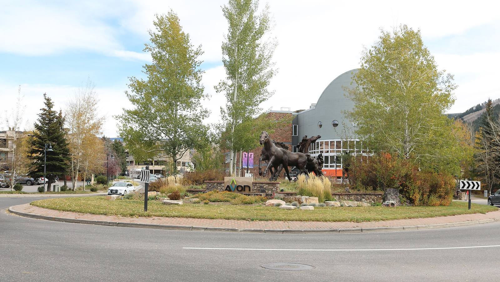 A roundabout in Avon.
