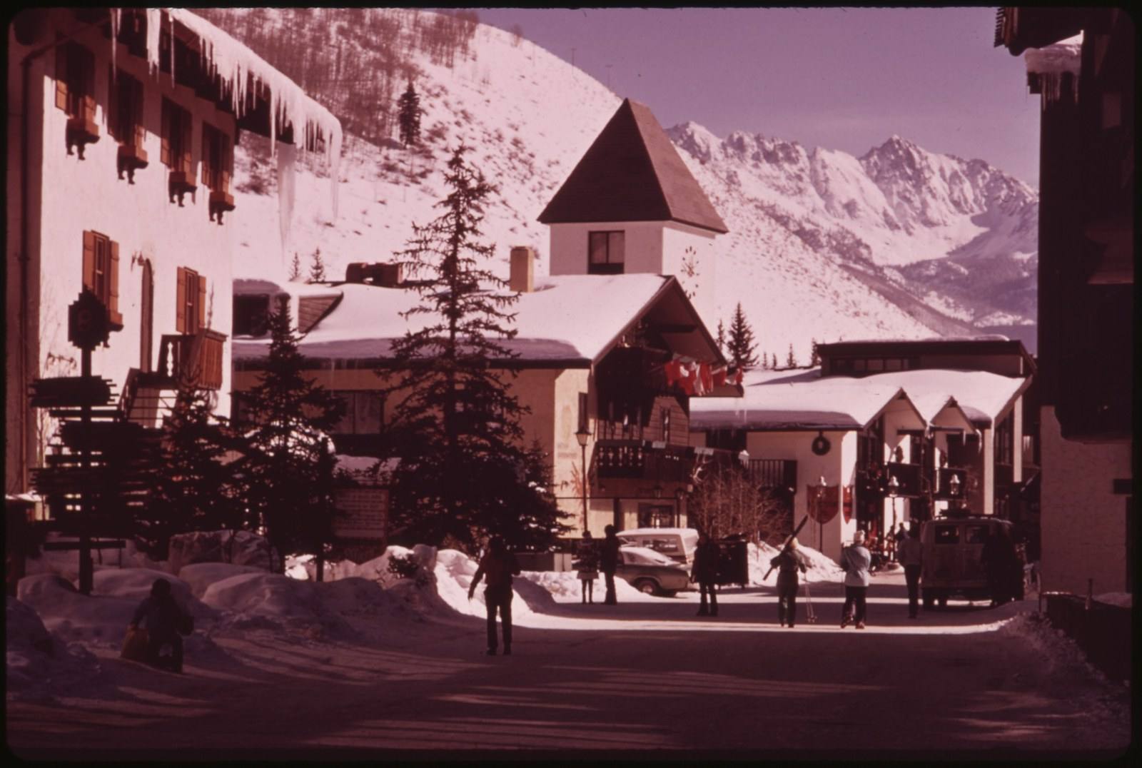 Vail Village in the 1970s, when the resort town was still taking shape.