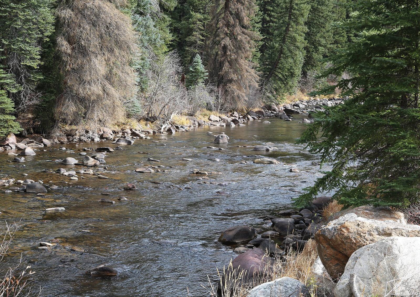 The Eagle River runs shallow over rock at Minturn, in the upper valley where the river begins its run toward the Colorado. The new headwaters report counts the Eagle among the source waters that local life and downstream obligations both depend on.