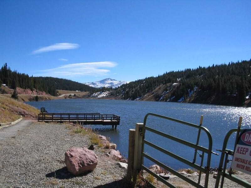 A lake near the Vail Pass summit.