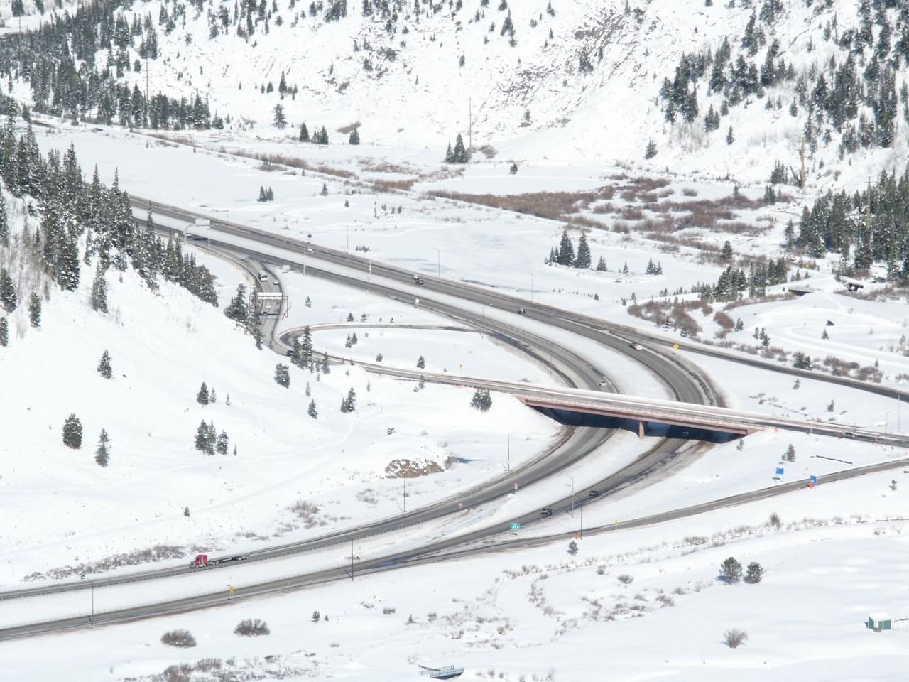 I-70 near Vail Pass.