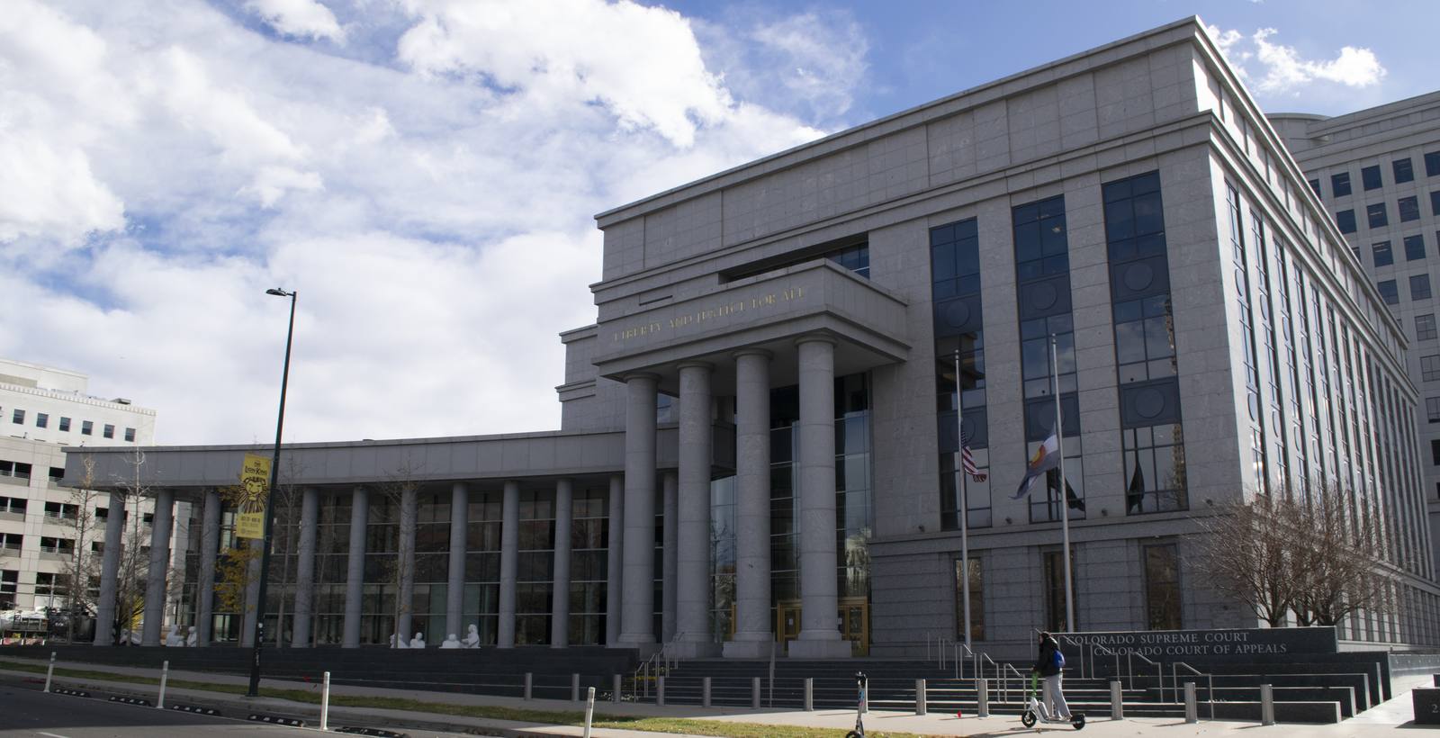 The Colorado Supreme Court building in Denver, in a file photograph. The court issued Litterer v. Vail Summit Resorts, Inc., 2026 CO 65, on Sept. 21, 2026, by a 4 to 3 vote.
