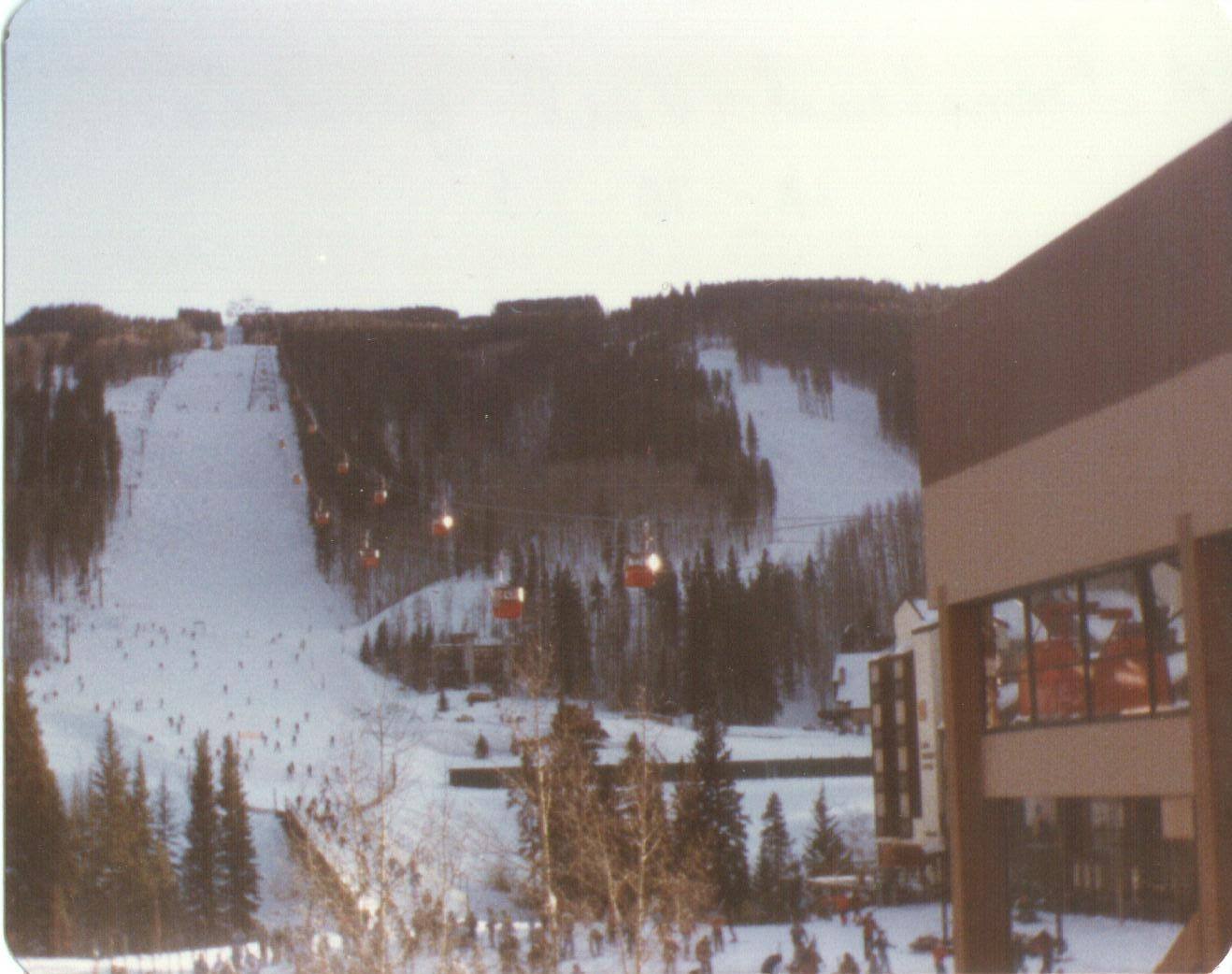 The Lionshead Gondola at Vail Ski Resort in 1983.